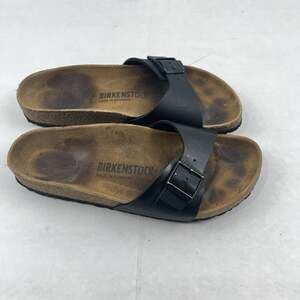 Birkenstock Madrid Black Sandals Women’s Size 9 EU 40 One Strap Buckle Germany